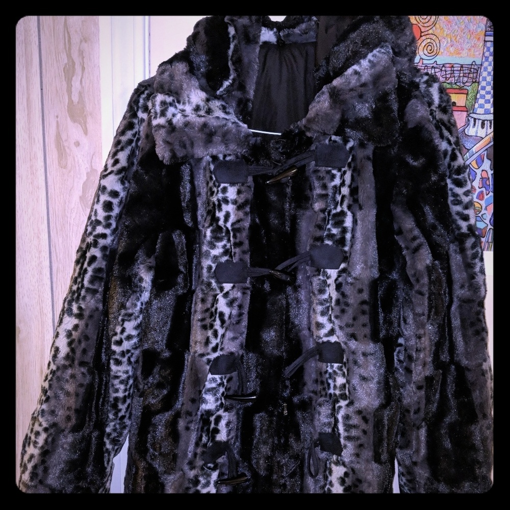 Faux Fur Reversible Winter Coat